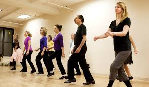 Cloggers Practising in Lines